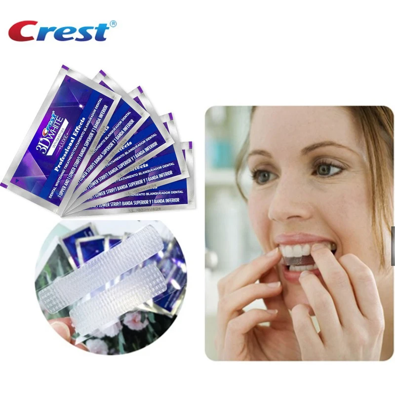 Полоски для отбеливания зубов Crest 3D White, 5 пакетов Полоски для отбеливания зубов Crest 3D White, 5 пакетов