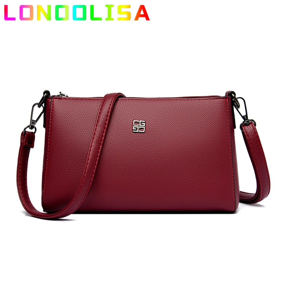 

2022 Women Bolsos High Quality Leather Shoulder Bag Fashion Crossbody Bag Trendy New Luxury Handbag Female Messenger Bag Designe
