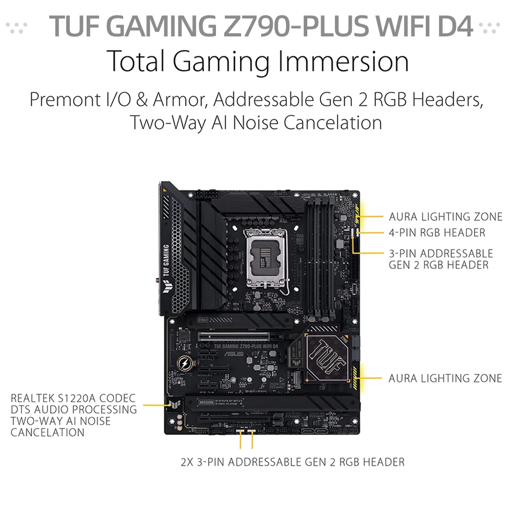 ASUS TUF Gaming z790-Plus WIFI. Motherboard TUF Gaming z790-Plus d4 WIFI ASUS.