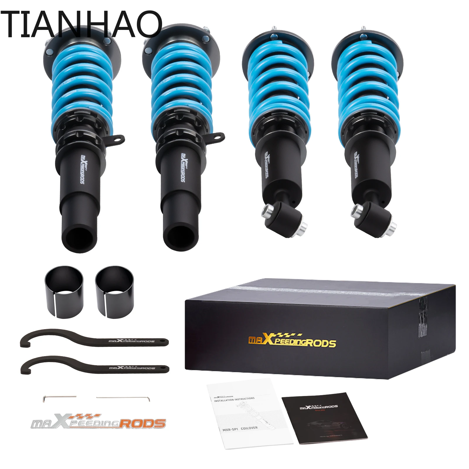 Фото MaXpeedingrods Coilover для BMW 5 E39 1995-2003 RWD Notchback, 24-ходовой комплект регулируемой подвески демпфера, ts №1