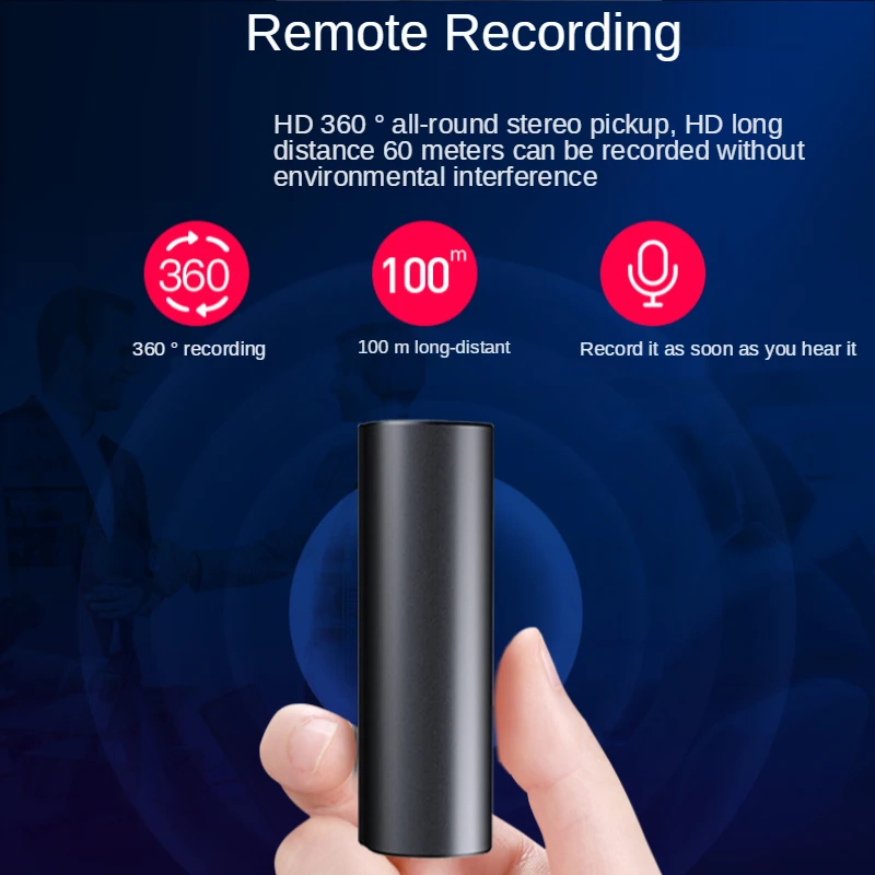 

SRUTON Q73 Original Mini Audio Voice Recorder 550 Hours Recording Magnetic Professional Digital HD Dictaphone Denoise Hidden