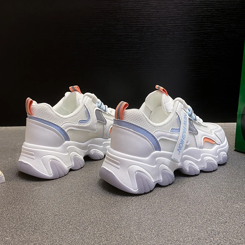 Women Platform Shoes Fashion Sneakers Woman Casual High Qualtiy PU Ladies White Increased Female Trainers Promotion |