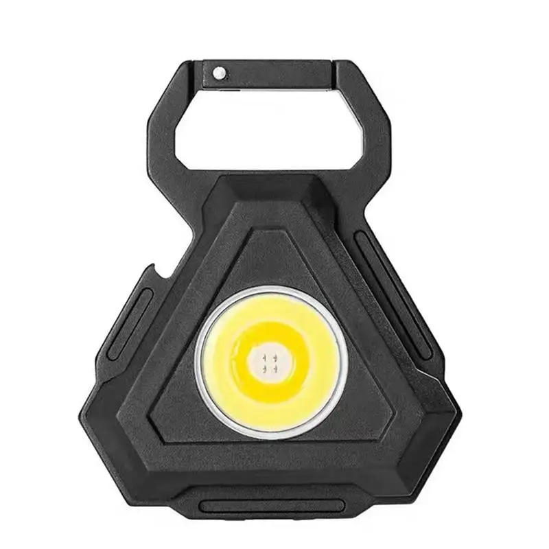 

Mini COB Keychain Flashlights Triangular 500 Lm Mini COB Handheld Flashlight Portable Pocket Light With Bottle Opener Used For