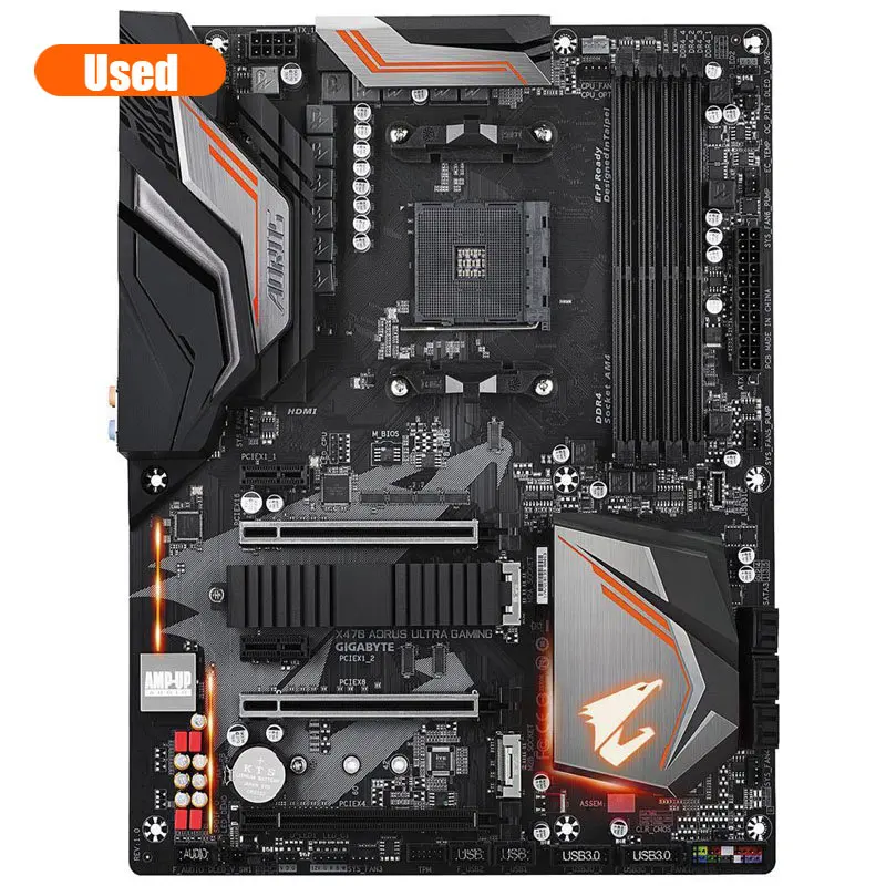 

Used GIGABYTE X470 AORUS ULTRA GAMING AM4 AMD X470 SATA 6Gb/s ATX AMD Motherboard