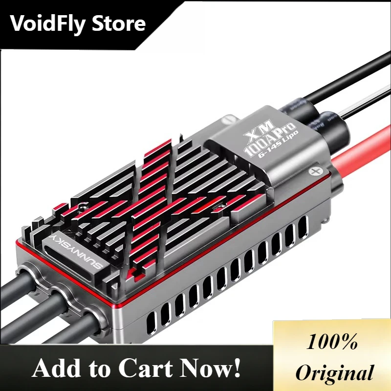 Фото Полетный контроллер VoidFly SUNNYSKY XM100A PRO ESC OPTO для мультироторных дронов/БПЛА и самолетов с фиксированным крылом, высокая стабильность, 32-битный процессор №1