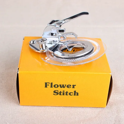 Универсальная декоративная прижимная лапка для швейной машины с цветком Маргаритки-подходит для всех швейных машин с низким хвостовиком