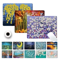 laptop keyboard desk mat office computer mouse pad anti slip waterproof pu leather laptop mouse pad painting game mouse mat