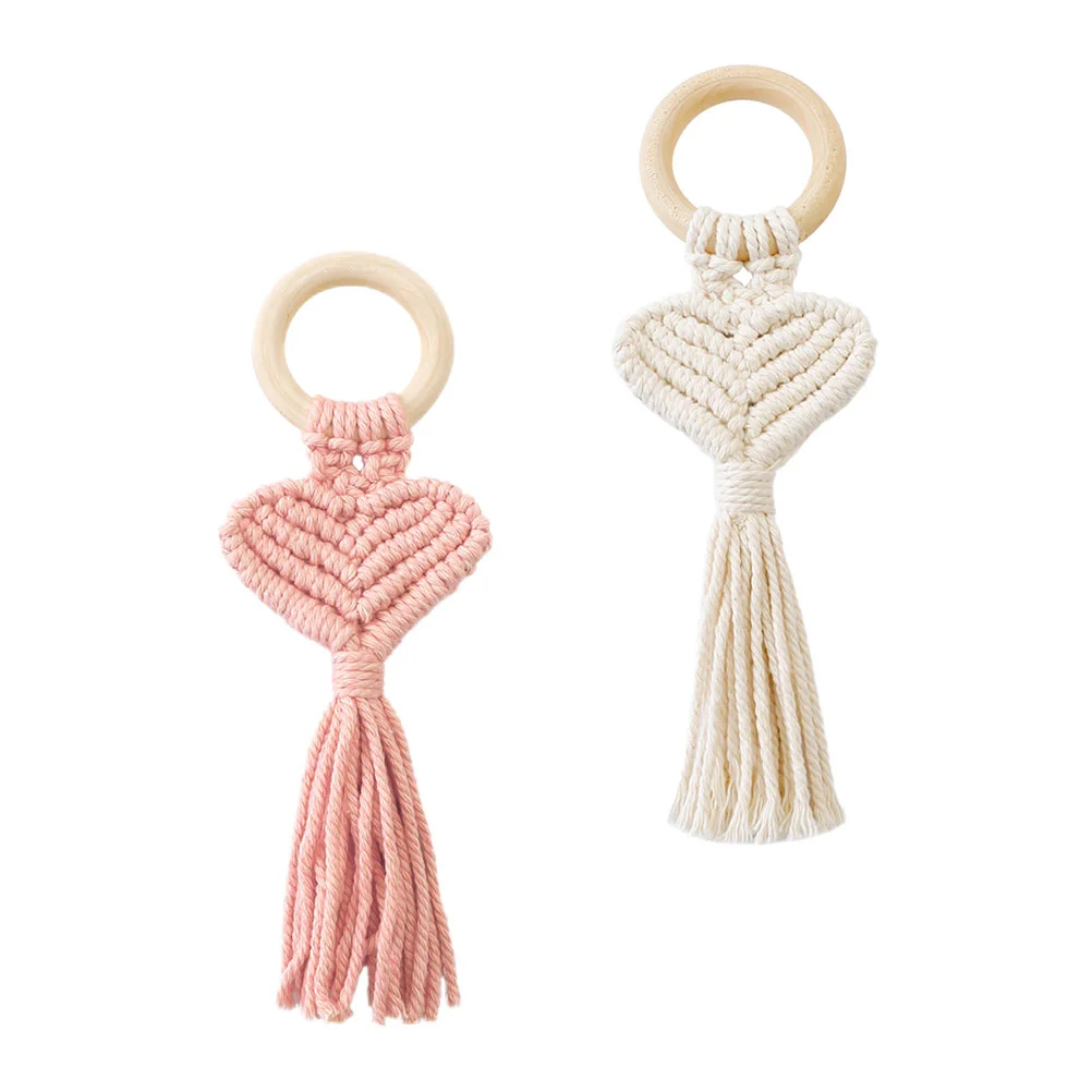 

2pcs Wooden Napkin Buckles Dinner Napkin Rings Decorative Table Decors