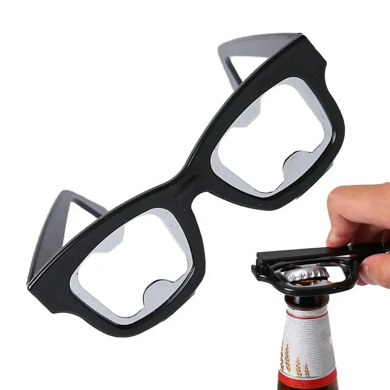 

Bottle Openers Bartender Bottle Opener Black Glasses-shaped Bottle Can Opener For Home Pub Outdoor Bartender Bottle Openers Men