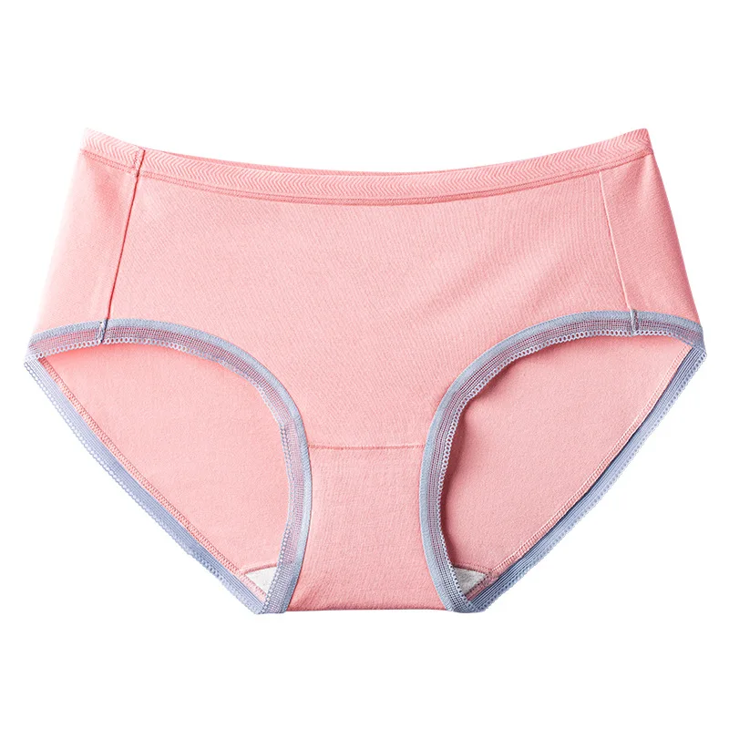 

Female underwear cotton bottom antibacterial waist non-trace 60S long-staple cotton briefs breathable female shorts lingerie