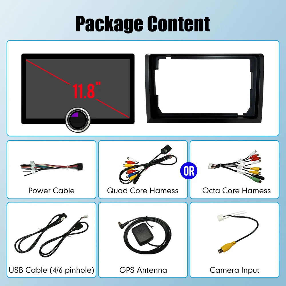 10 1/11 8-дюймовый экран Diamond 2K Android Автомобильный радиоприемник 2Din Мультимедийный