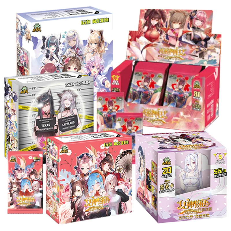 Оригинальные фигурки героев аниме История богини блестящие карты с бронзовым