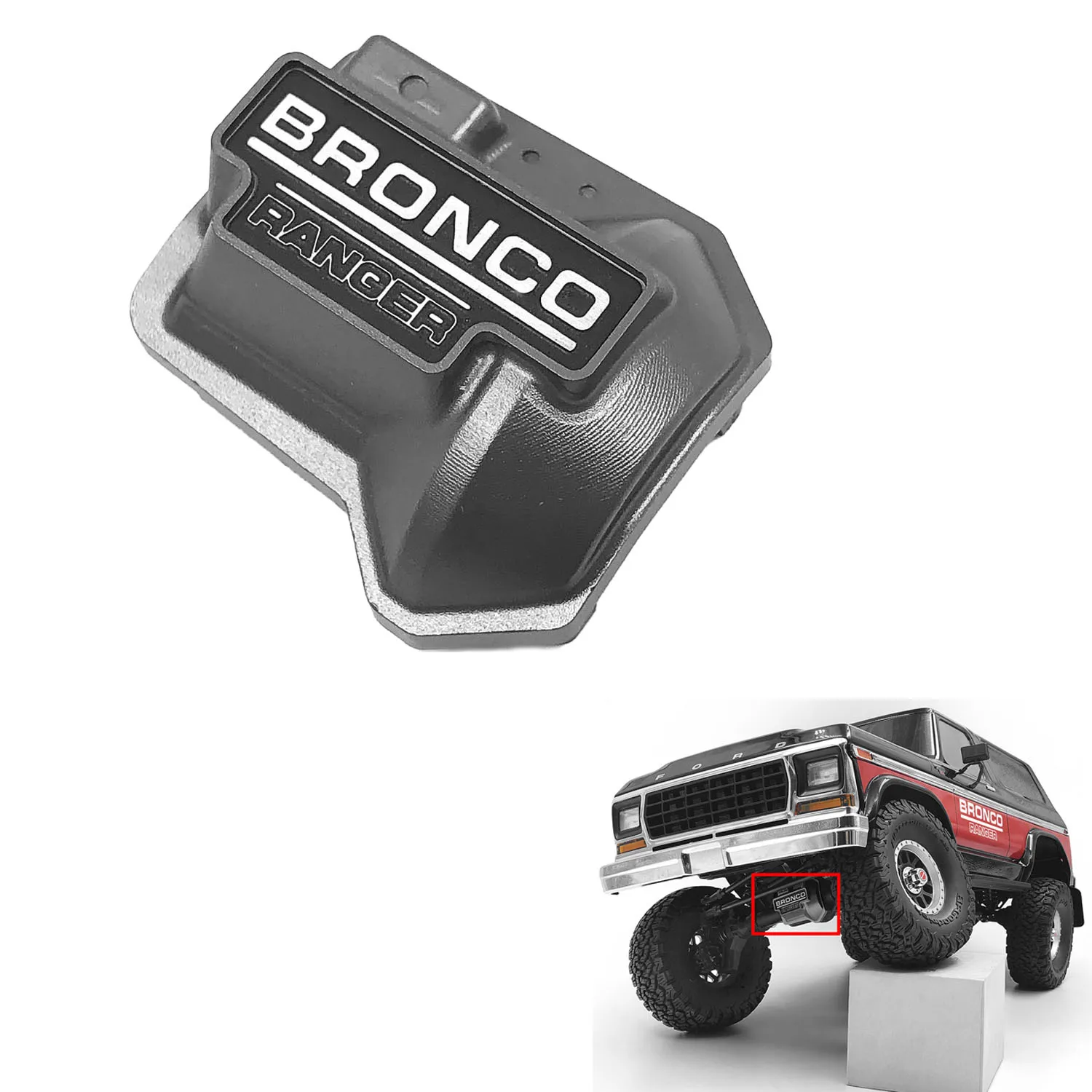 

CChand Metal Axle Cover for Ford BRONCO 79 RC 1/10 Racing Crawler Car TRAXXAS Model Upgraded Accessories TH21015-SMT7