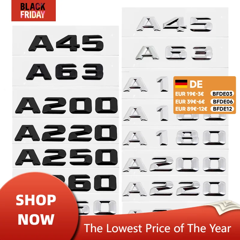 Для класса A W168 W169 W176 W177 A35 A45 A65 A43 A160 A180 A200 A220 A250 A260 задняя эмблема номер логотип