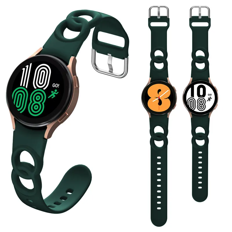 2 Pcs Silicone Strap For Samsung Galaxy Watch 5 4 44mm 40mm/4 classic 46mm 42mm wristband Bracelet Galaxy Watch 5 pro 45mm Band