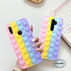 GZUSS для Xiaomi Redmi Note 10 Pro 9 8 7 Pro 9s 9T Mi 11 10 Poco M3 F3 10T K40 Pop Bubble Toy, мягкий Радужный силиконовый чехол