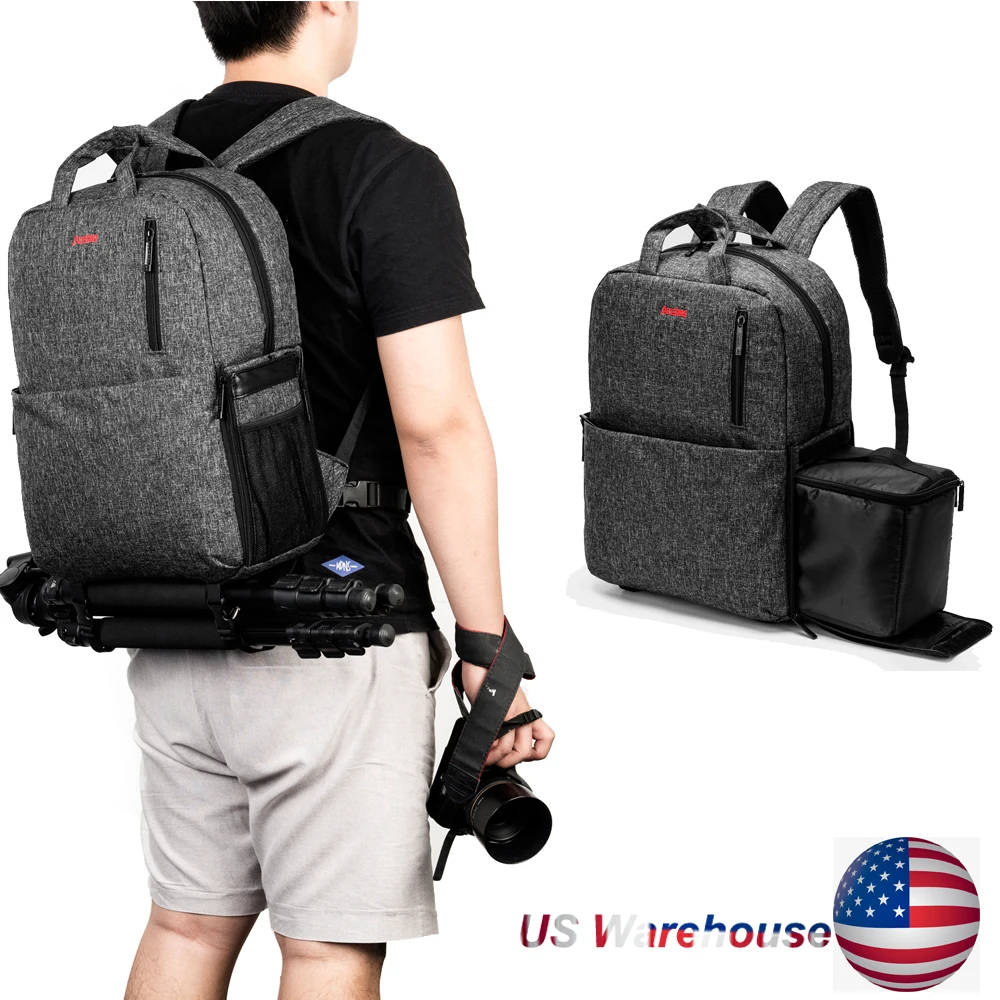 

Сумка для камеры Amzbag DSLR/SLR 15.6 рюкзак для камеры уличная сумка с отделением для ноутбука 15,6 дюйма