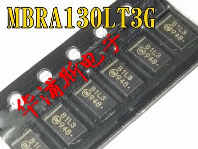 

50pcs 100% orginal new MBRA130LT3G Schottky Rectifier Diode 1A 30V Screen Printing B1L3 DO-214AC(SMA)