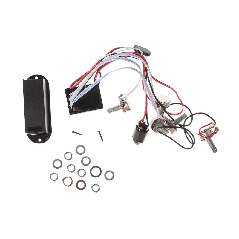 

3 Band EQ Preamp Circuit Guitar Dual Potentiometer For Active Bass Pickup