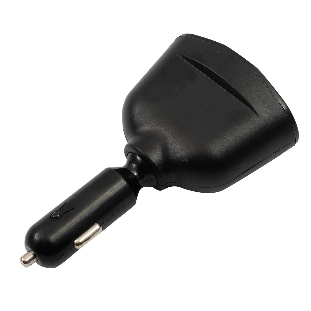 

QC3.0 автомобильное зарядное устройство 12 В/24 В, адаптер питания с двумя USB-портами, стандартная розетка Type-C + QC3.0 + 2,4 А, синий цвет, цифровой дисплей 120 Вт