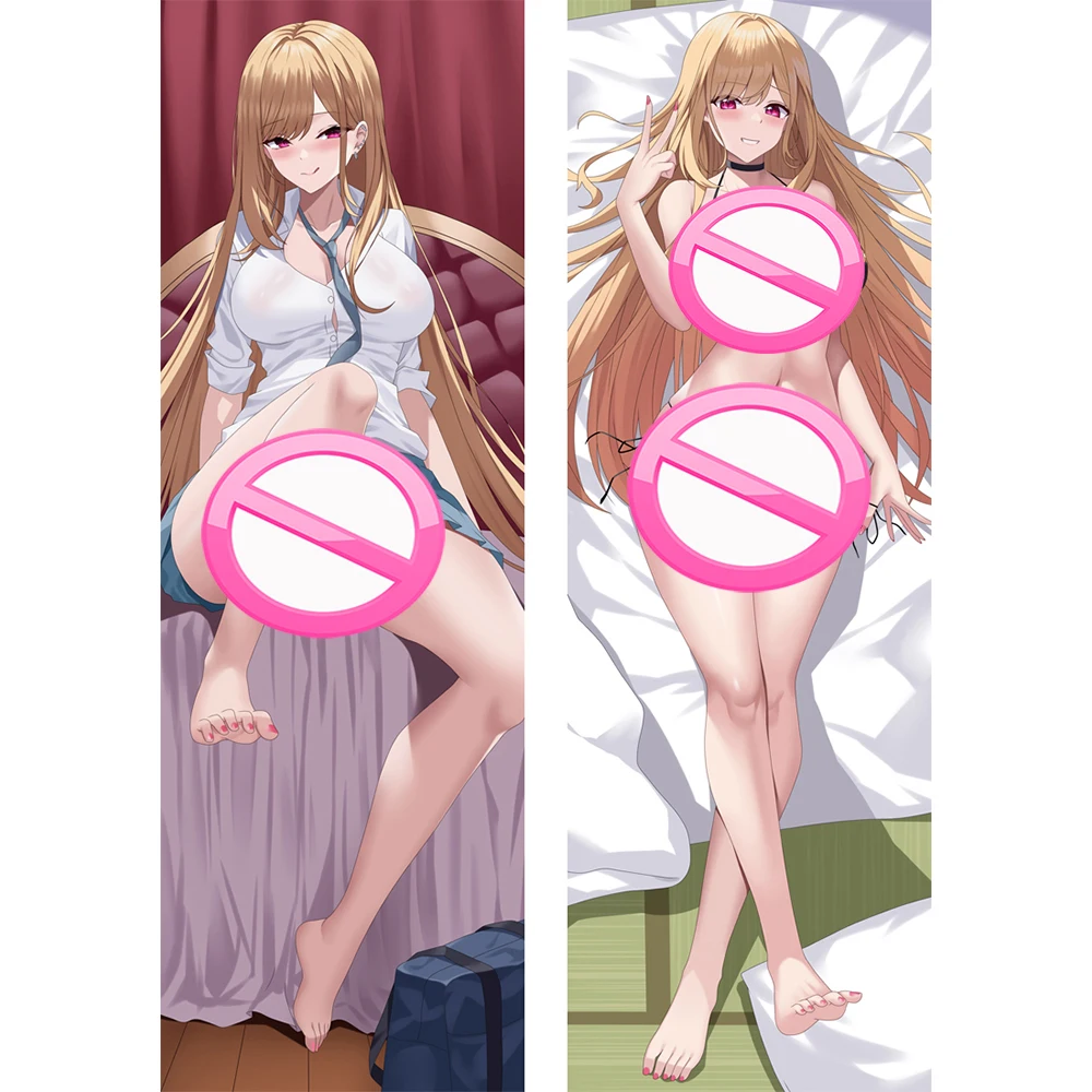 Декоративная наволочка Dakimakura, наволочки, длинные наволочки Kitagawa  Marin My Darling, декоративные подушки для кровати | AliExpress