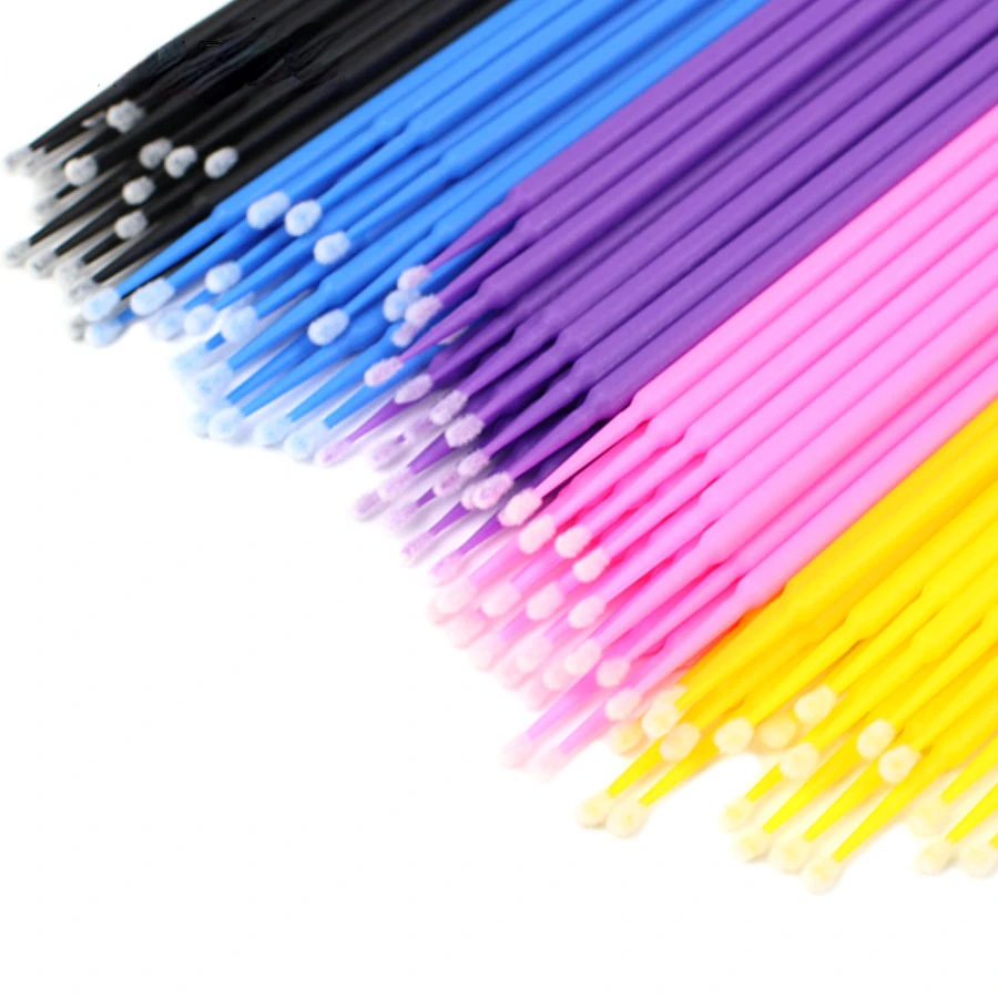 

100 шт./упаковка, одноразовые ватные палочки для наращивания ресниц