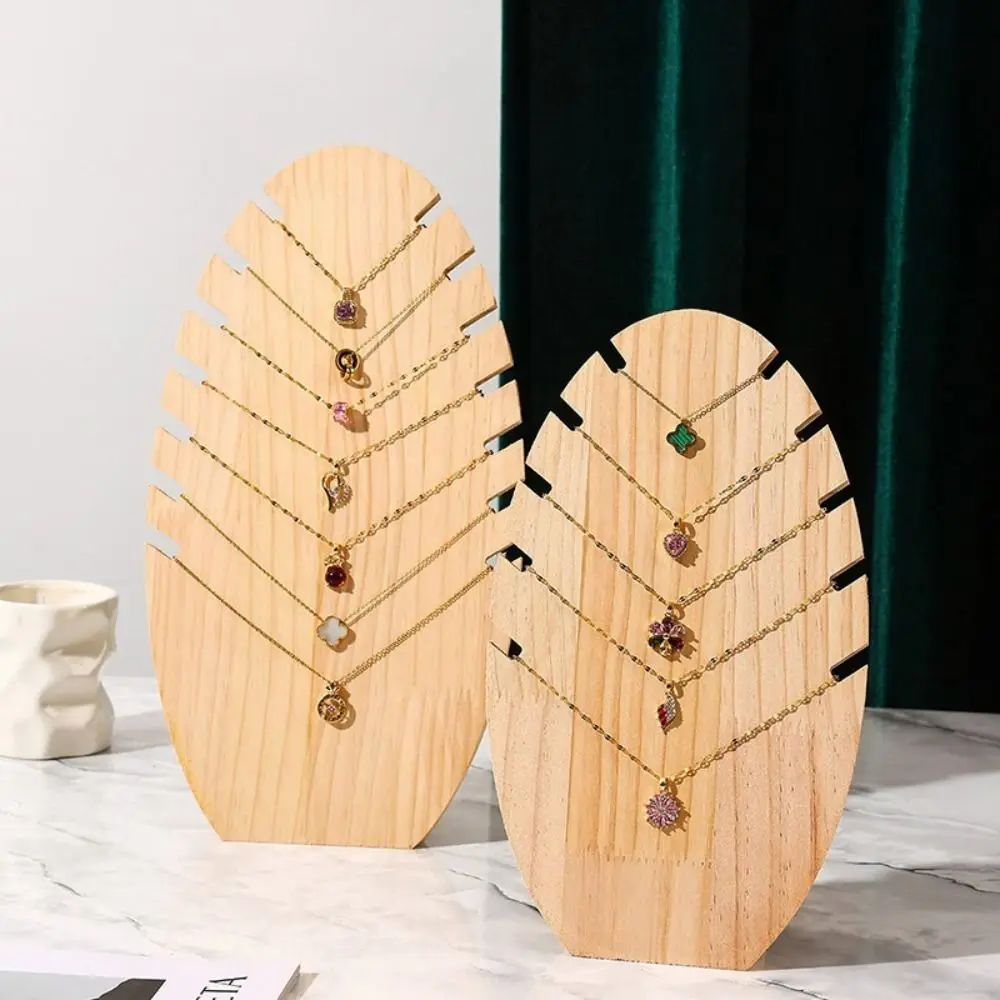 Деревянная доска для ожерелья в форме пламени подвесная стойка подвесной