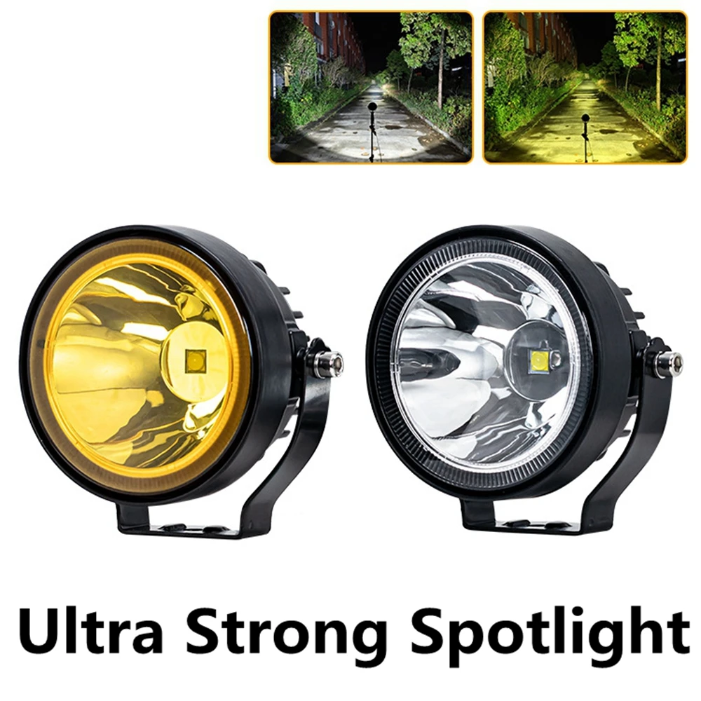 

Jeep Truck Boat Tractor SUV ATV Barra Mini LED Headlight Car Led Spotlight Strong Work Light Offroad 4 Inch Round Floodlight For