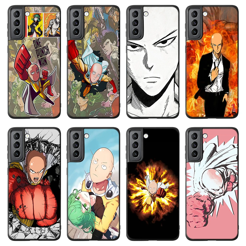 

Cartoon ONE PUNCH-MAN Anime Case For Samsung Galaxy S22 S21 Ultra Plus S20 FE Note 20 Ultra FE 10 Lite 9 S10 S9 Soft TPU Cover