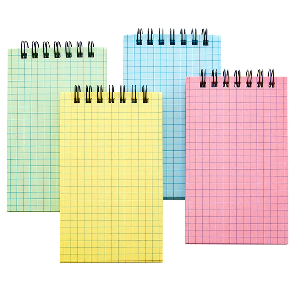 

4Pcs Multi-function Coil Notepads Thickened Office Notepads Office Writing Pads