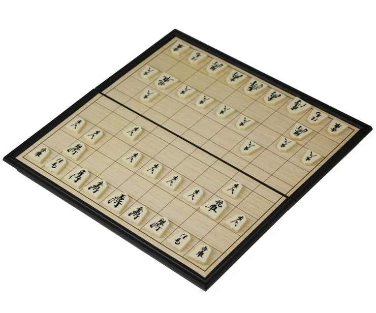 Foldable Magnetic Folding Shogi Set Boxed portable Japanese Chess Game Sho-gi Exercise logical thinking