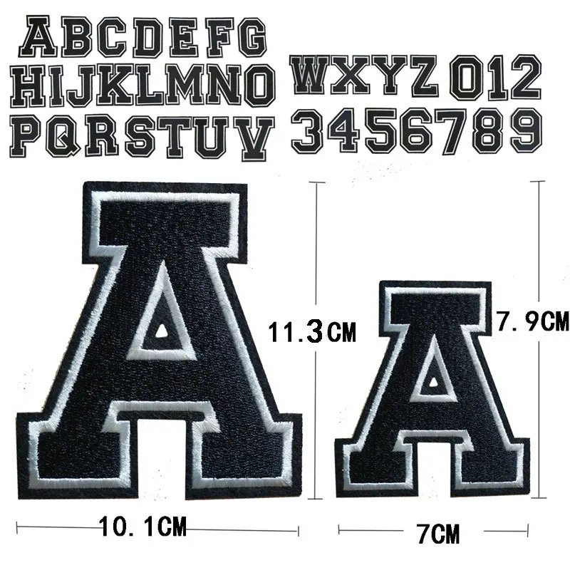 

Вышитые 26 букв диаметром 11,3 СМ, железная наклейка на искусственном Джерси с цифрами, аппликация, алфавит, Униформа, наклейка для одежды, значок с именем шитья