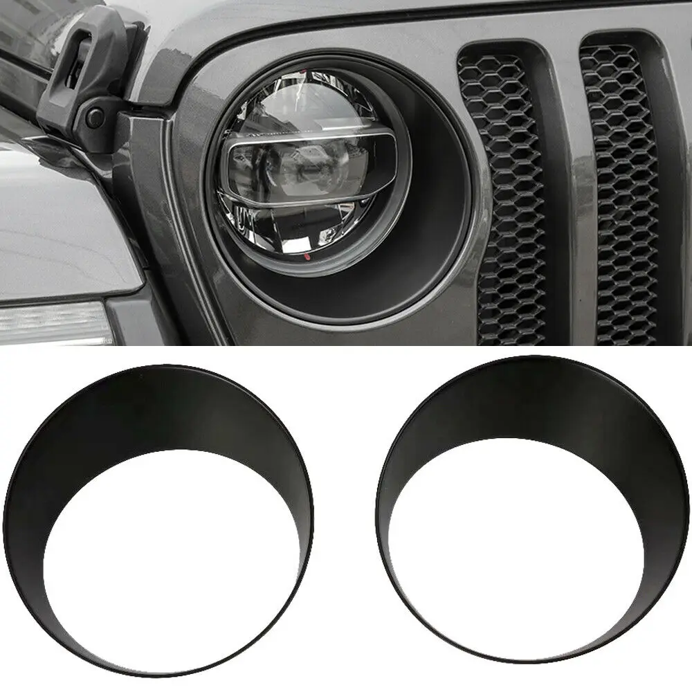 

Матовая черная передсветильник фара для Jeep Gladiator JT / Wrangler JL