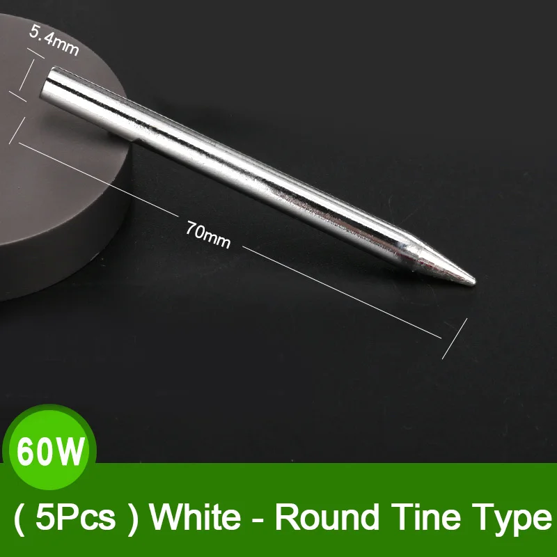 

5 шт., сменное паяльное жало 30 Вт/40 Вт/50 Вт/60 Вт