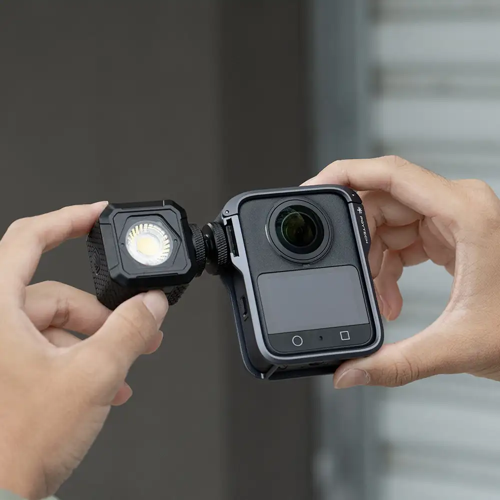 Фото Клетка для камеры PGYTECH OSMO 360 для магнитного подключения DJI OSMO 360, откидная крышка типа C, различные порта №4