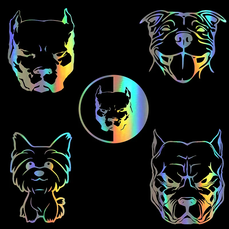 

Classic Car Sticker 3D Horror Pitbull Funny Sticker On Car Stickers and Decals Rear Window Vinyl Car Styling