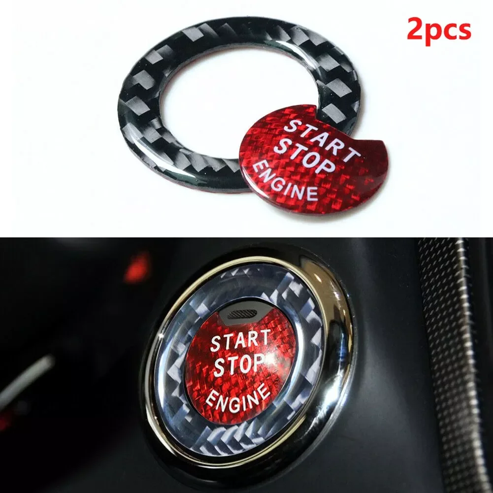 

2Pc Stickers(Start Push Button Cover With Ring Trim)Engine Start Push Button Cover With Ring Trim