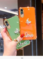3d cute bling glitter rainbow butterfly soft case for iphone 11 pro max xr x xs 6s 7 8 plus back cover for samsung s8 s9 s10