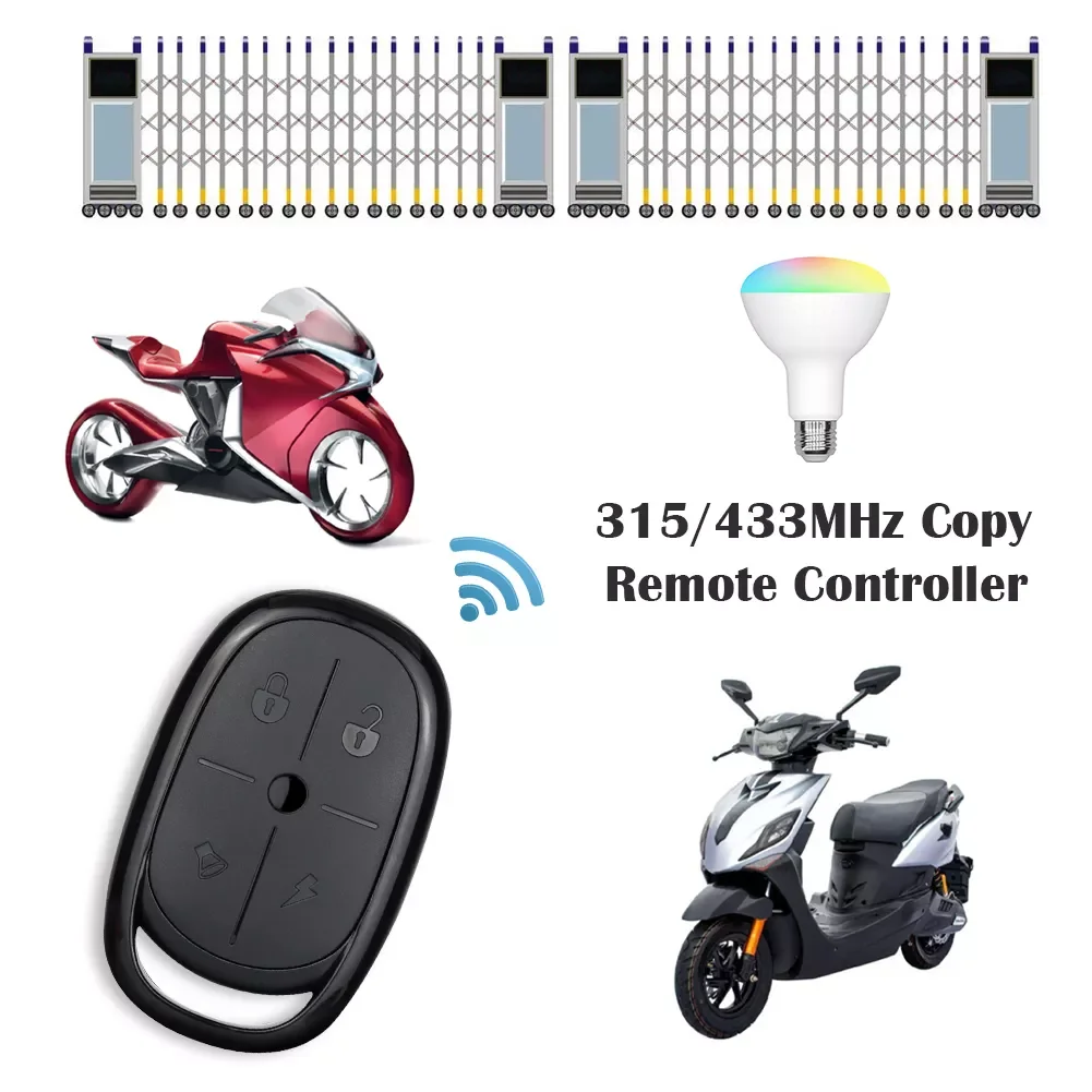 

Copy Cloning Duplicator 315/433MHz Smart Wireless Remote Control Switch DC 3V for Electric Gate Garage Door