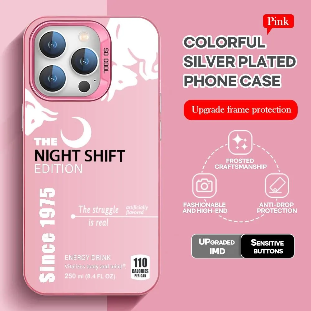 Фото Красочный чехол для телефона черного цвета lMDColor Silver Shell для lPhone 16, 16e, 15, 14, 13, 12, 11 Pro Max Plus R-RedE inB-B-Bulles с 1975 г. №4