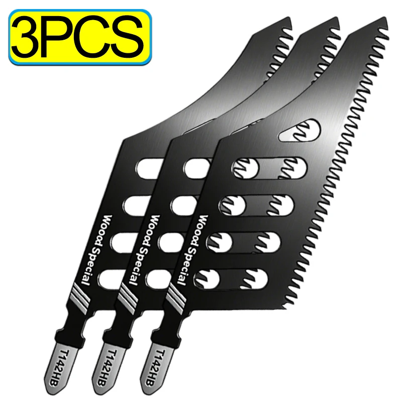 

Длинные прочные полотна для лобзика T-Shank для дерева и алюминия мелкие и крупные зубья точная резка идеально подходят для узких мест и изогнутых линий надежные инструменты для столярных работ