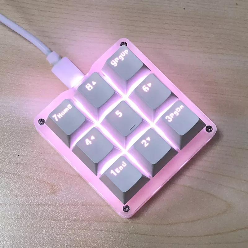 

Программируемая механическая клавиатура с подсветкой RGB, 9 клавиш