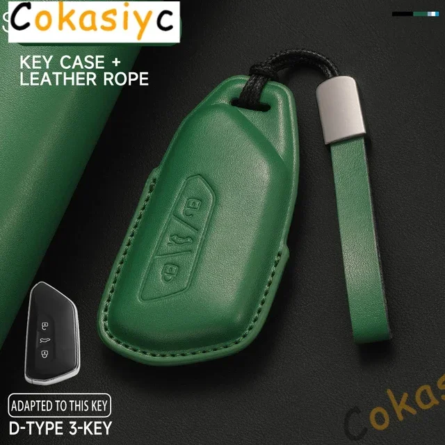 

Для VW Volkseagen Golf 8 MK8 ID.3 ID.4 Cupra Skoda Octavia A8 SEAT Leon MK4 2020 2021 Formentor Tarraco Новый кожаный чехол для ключей от автомобиля