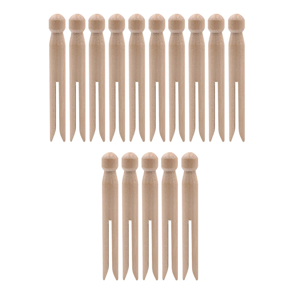 

15 Pcs Metal Chip Clip Craft Wooden Multipurpose Clothes Peg Mini Clothespins Wire Clips Laundry Photos Pictures