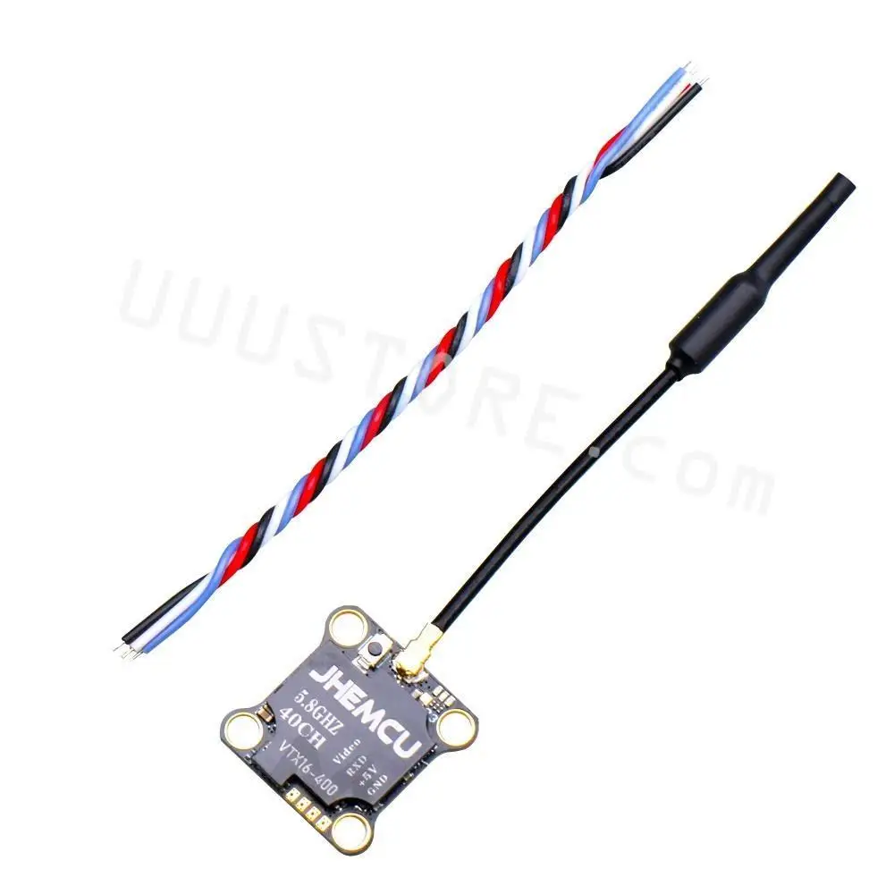 

JHEMCU 16X16mm VTX16-400 5.8G 40CH PitMode 25mW 100mW 200mW 300mW 400mW Adjustable VTX for RC FPV Racing Freestyle Micro Drone