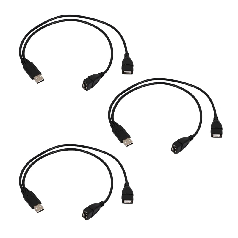 3X USB 2.0A Male Auf 2 Dual Female Jack Y Splitter кабель адаптера позвоночника