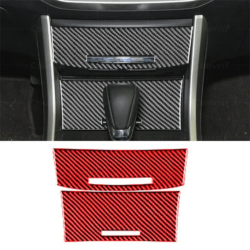 

Interior Carbon Fiber Central Control Cigarette Lighter Storage Box Decorative Sticker For Honda Accord CR 2013-2016 Accessories
