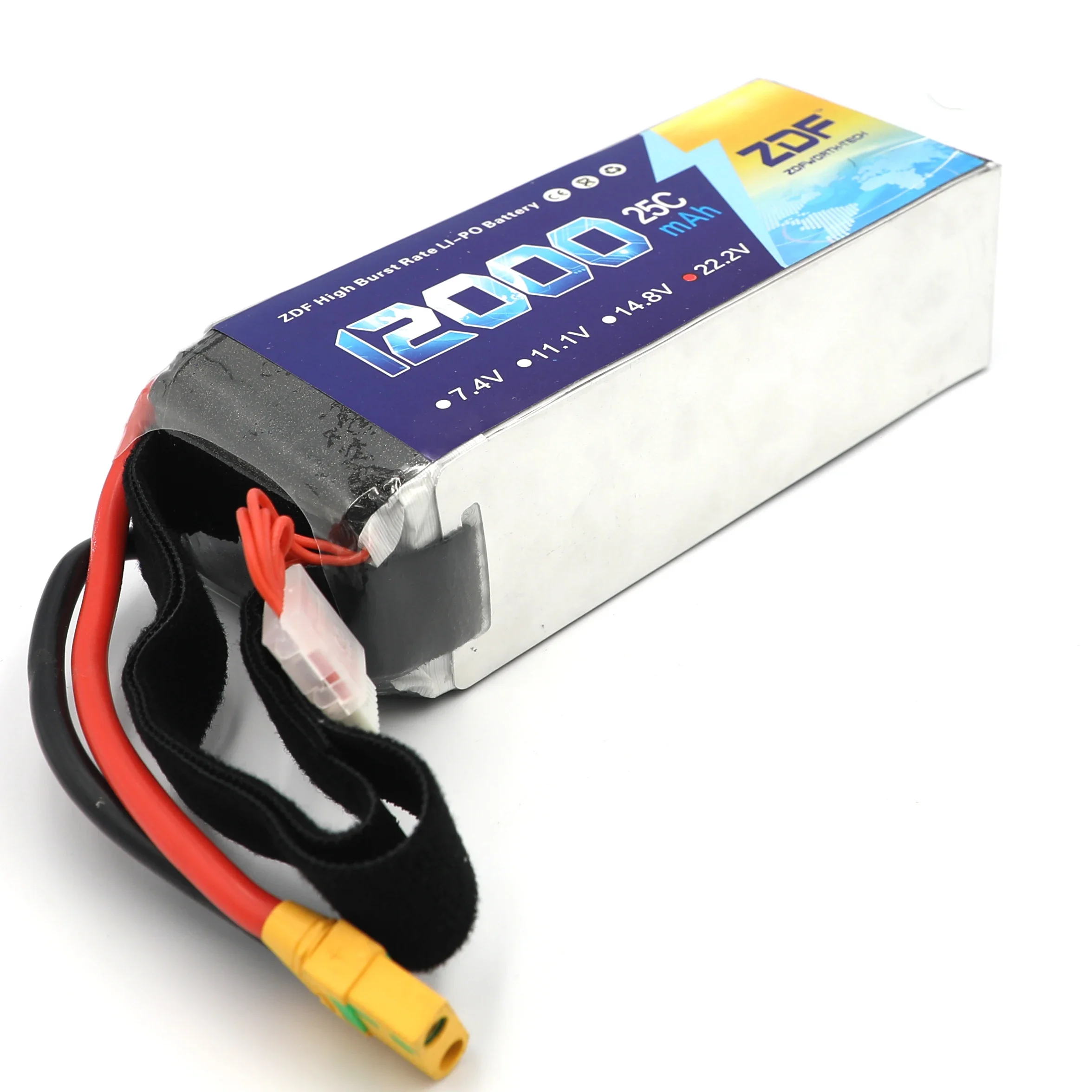 ZDF RC LiPo аккумулятор 6S 22 2 В 12000 мАч 25C для радиоуправляемого вертолета Quadrotor модели