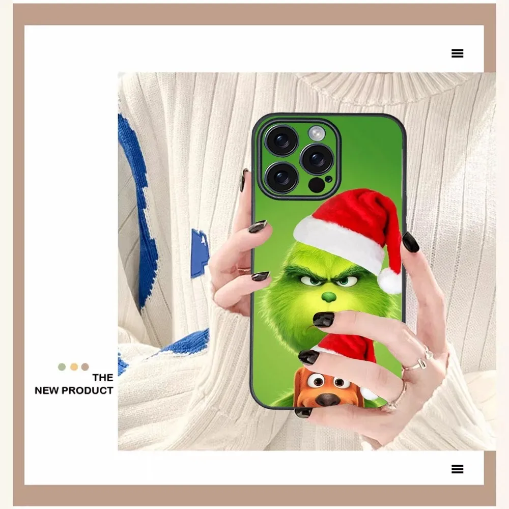 Фото Christmas T-The G-GrinC-chs-S Phone Case For iPhone 16 15 14 13 12 11 PRO MAX PLUS Mini TPU Soft to Skin-friendly case №2