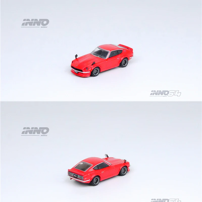 INNO 1:64 Red 240Z FAIRLADY Z S30 Alloy Diorama Car Model Collection Miniature Carros Toys images - 6